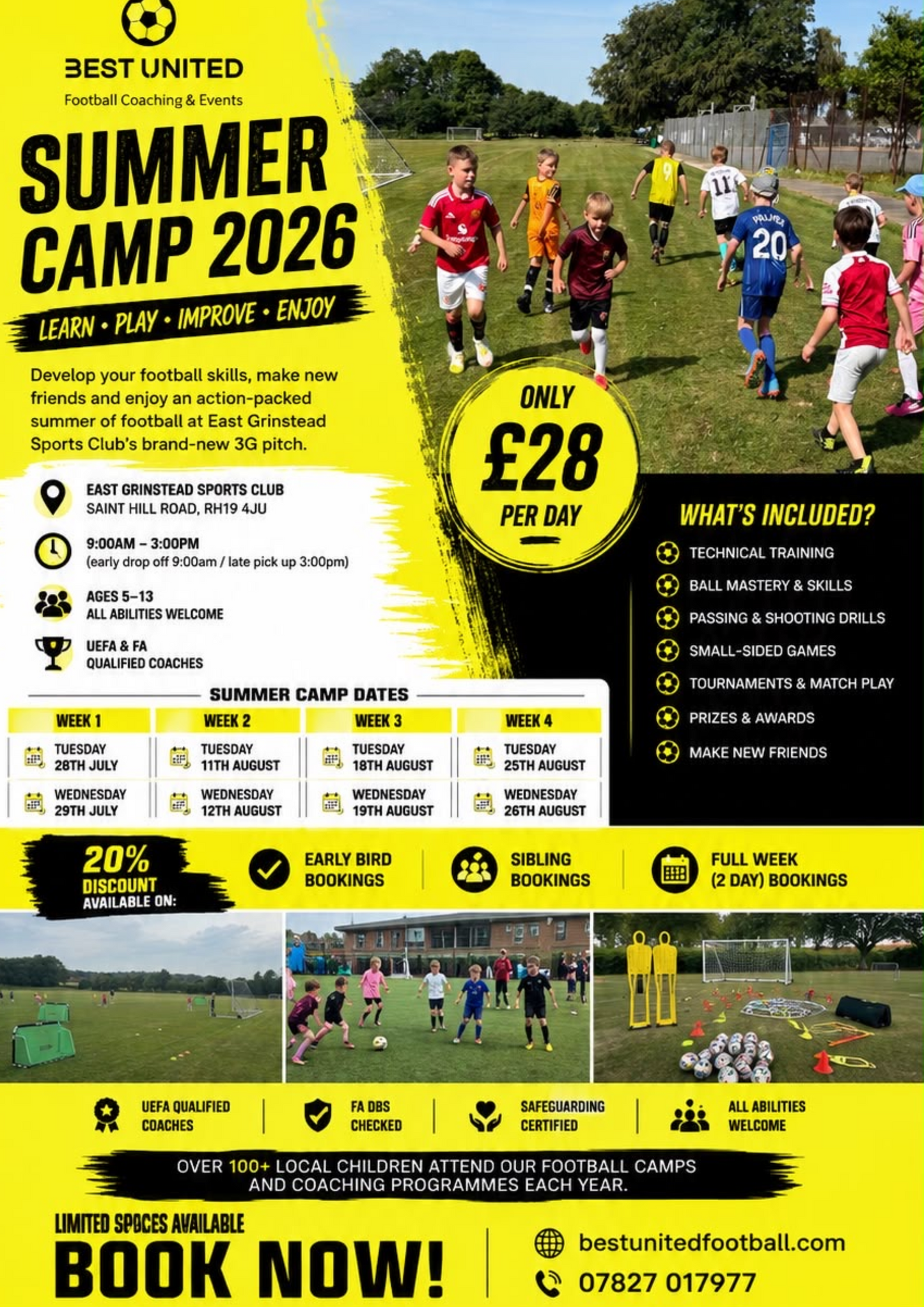 Holiday Training Camp - East Grinstead