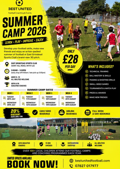 Holiday Training Camp - East Grinstead